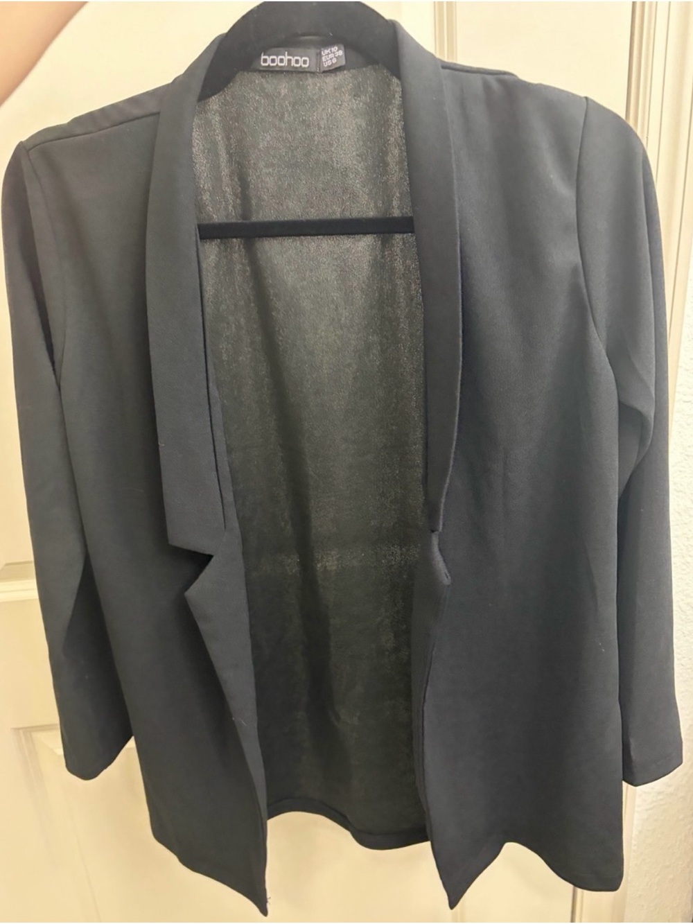 New Boohoo Lightweight Black Blazer